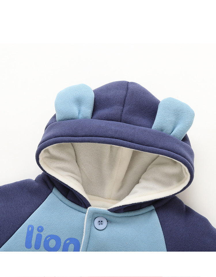 Chaqueta con Capucha de Vellón para Bebés para Niños y Niñas Invierno